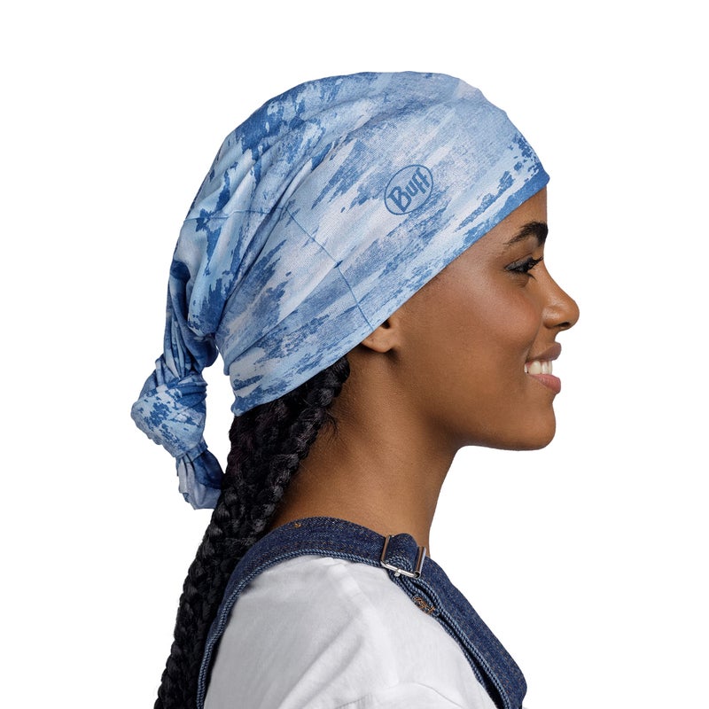 Buff CoolNet UV Neck Gaiter, UPF 50 Sun Protection, Breathable, Cooling Bandana, Versatile, Quick Dry Face Mask, Lazs Blue, Adult Size - Image 3