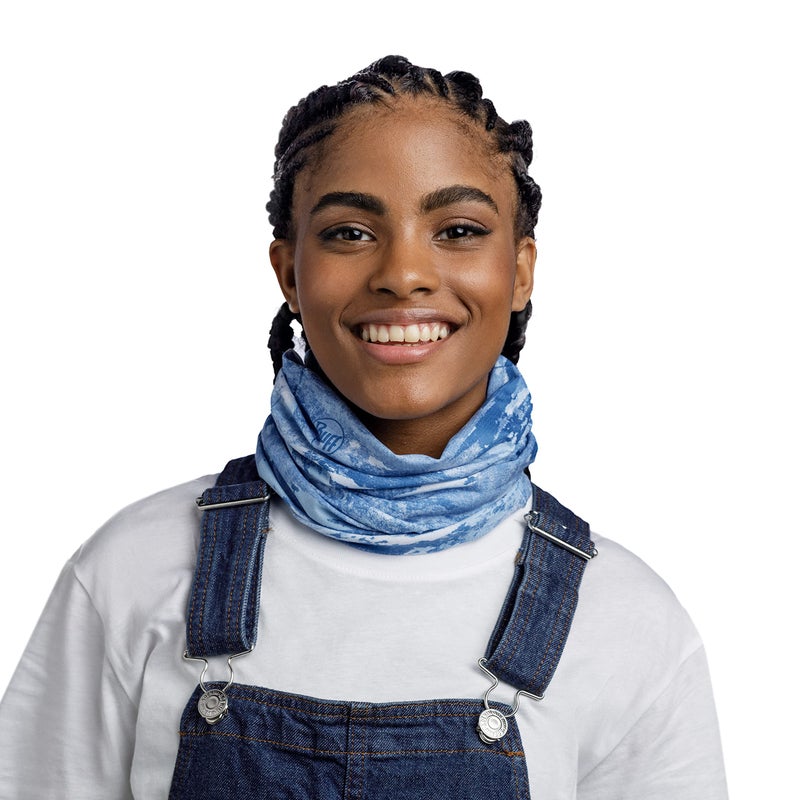 Buff CoolNet UV Neck Gaiter, UPF 50 Sun Protection, Breathable, Cooling Bandana, Versatile, Quick Dry Face Mask, Lazs Blue, Adult Size - Image 2