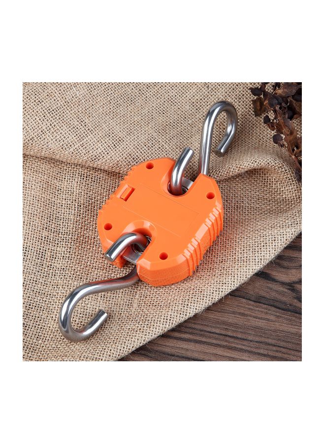 NIBEMINENT Electronic Digital Luggage Scale Orange/Silver - Image 4