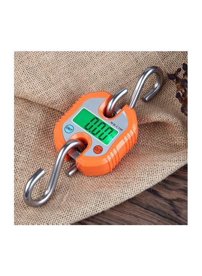 NIBEMINENT Electronic Digital Luggage Scale Orange/Silver - Image 5