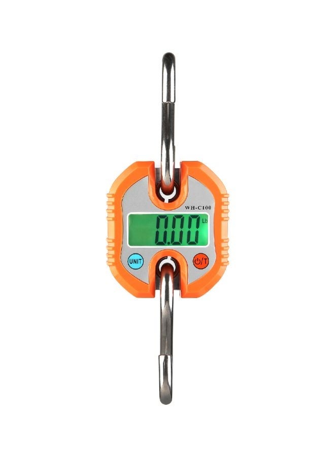 NIBEMINENT Electronic Digital Luggage Scale Orange/Silver - Image 1