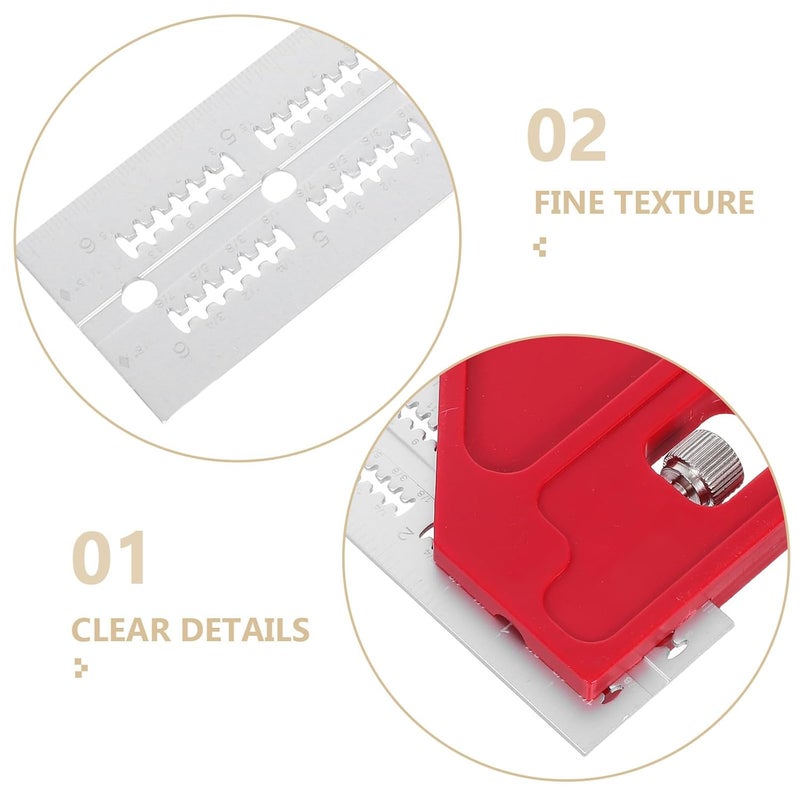 Stainless Steel Multi Angle Measuring Ruler High Precision Woodworking Edge Rule Protractor - Image 4