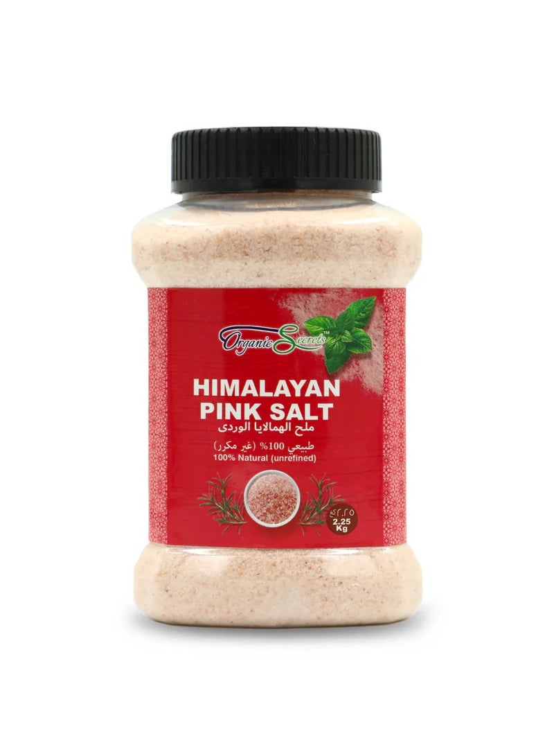 Organic Secrets Himalayan Pink Salt Fine by Organic Secrets - 2.25KG Jar