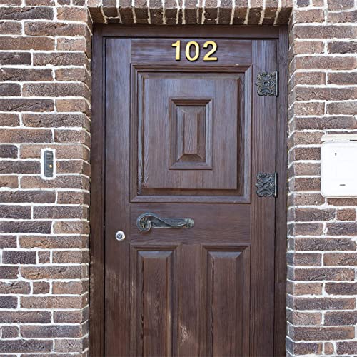 Hotop 20 Pieces Mailbox Numbers for House Outside 0-9 Door Room Signs Self Adhesive Address Number Sticker for Office Wall Apartment Decorative(2 Inch,Gold) - Image 4