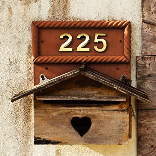 Hotop 20 Pieces Mailbox Numbers for House Outside 0-9 Door Room Signs Self Adhesive Address Number Sticker for Office Wall Apartment Decorative(2 Inch,Gold) - Image 3
