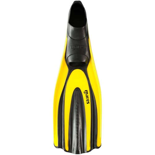 Mares Unisex Adults Avanti Superchannel FF Diving Fins Compact Durable Flippers with Closed Orthopedic Foot Pocket for Snorkelling Recreational Diving Yellow 42 - Image 1