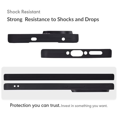 SPRIG Compatible with VIVO T4R 5G Matte PU Leather TPU Back Cover Case Drop Tested Shock Proof for Boys and Girls with Camera Protection (Black) - Image 3