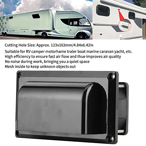 Aramox Ventilation Fan, 12V 25W Side Air Vent Ventilation Fan Motorhome Trailer RV Accessory for Trailer Boat Marine Yacht - Image 2