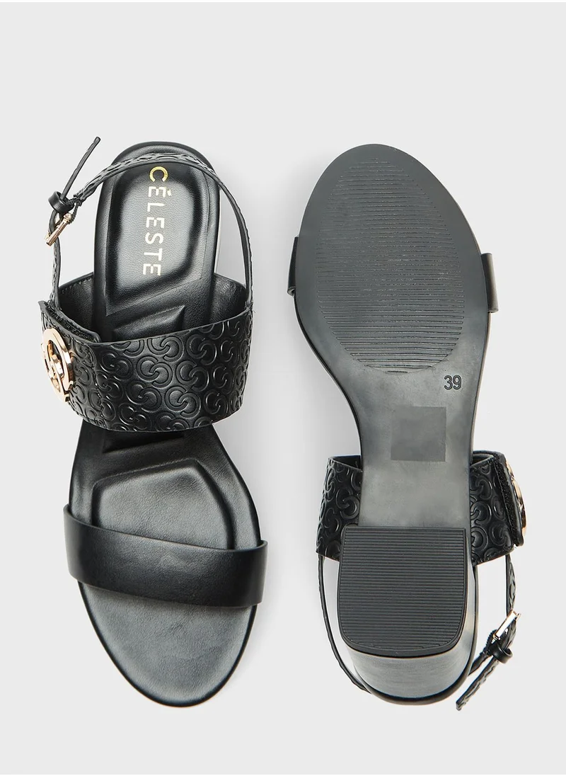 سيليست Ankle Strap Mid Heel Sandals