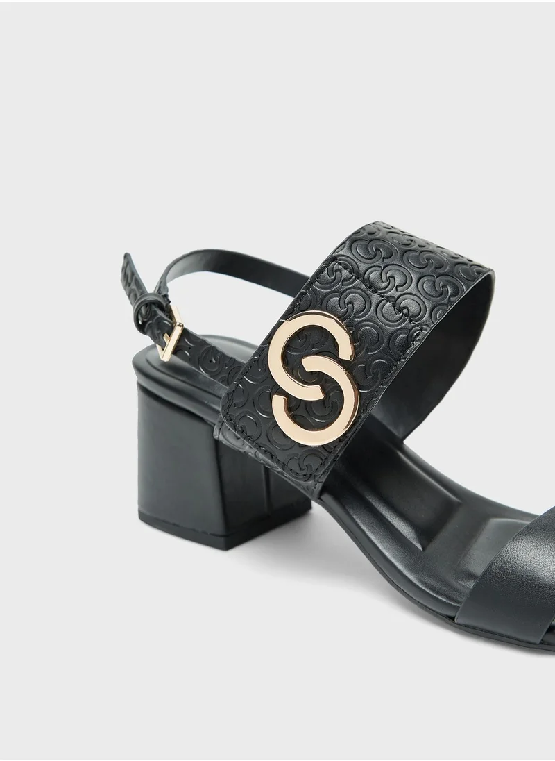 سيليست Ankle Strap Mid Heel Sandals