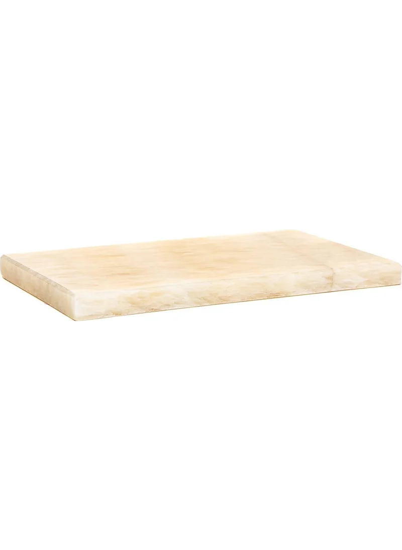 ميسي Decorative Presentation White Waves Natural Marble Stone - 27 x 16 cm