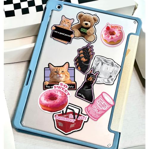 ZJSXINDI Stickers Aesthetic Waterproof Laptop Stickers Decals for Water Bottle Vintage Scrapbook Stickers for Journals Supplies Journal Planners (Pink-Black 2) - Image 5