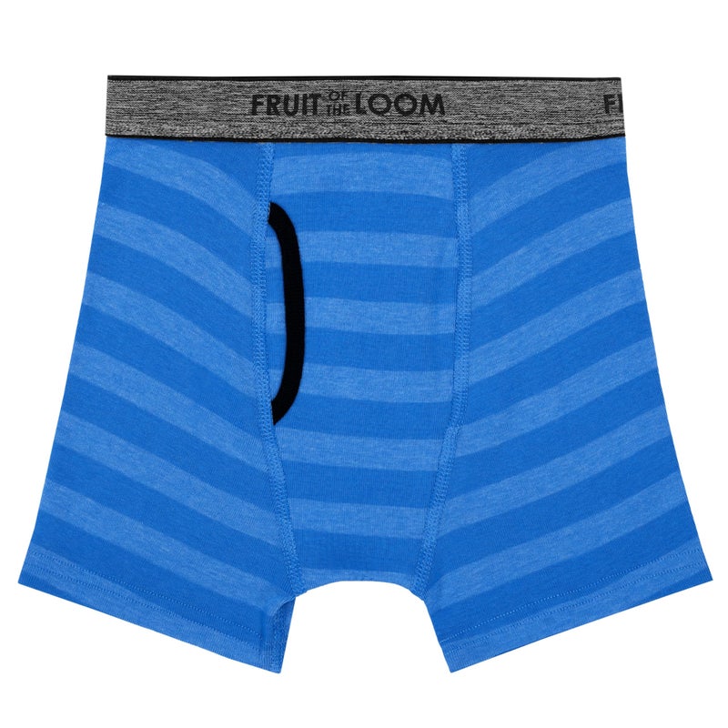 Fruit of the Loom Tag Free Cotton Boxer Briefs, Boy-10 Pack-Traditional Assorted Briefs, Large - Image 4