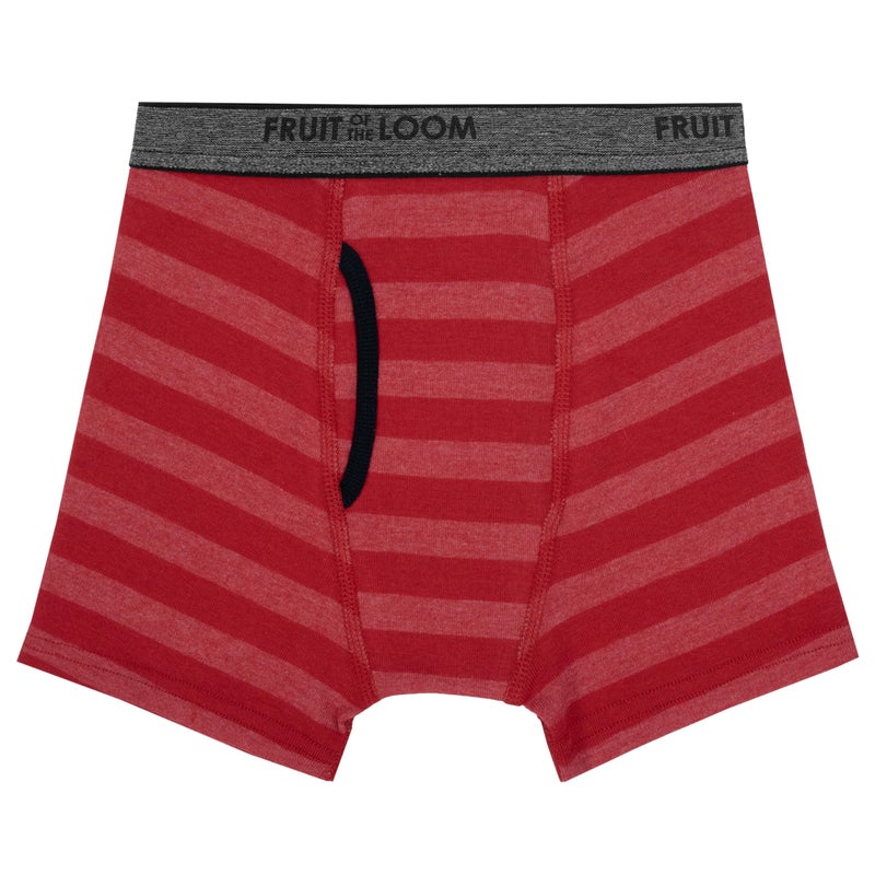 Fruit of the Loom Tag Free Cotton Boxer Briefs, Boy-10 Pack-Traditional Assorted Briefs, Large - Image 3