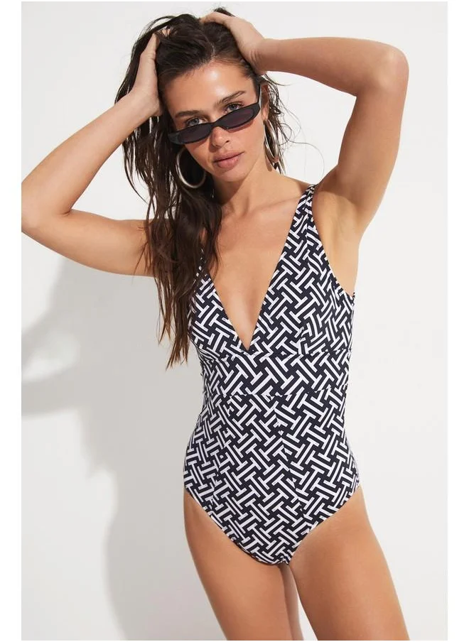 JUNE June Patterned Swimsuit