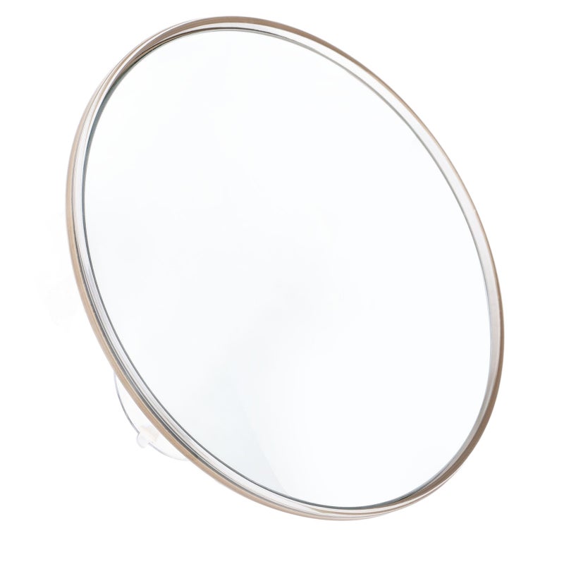 30X Magnifying Mirror Signal Sided 6 Inch Magnified Mirror with 3 Mounting Suction Cups Signal Sided Round Mirror for Travel Gold - Image 1