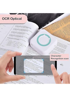 DMG TECH Label Printer Portable Thermal Printer Mini Photo Printer Rechargeable Labeler Small Bluetooth Inkless Printer With 13 Rolls Thermal Paper For Android And Ios Smartphones  - Image 4