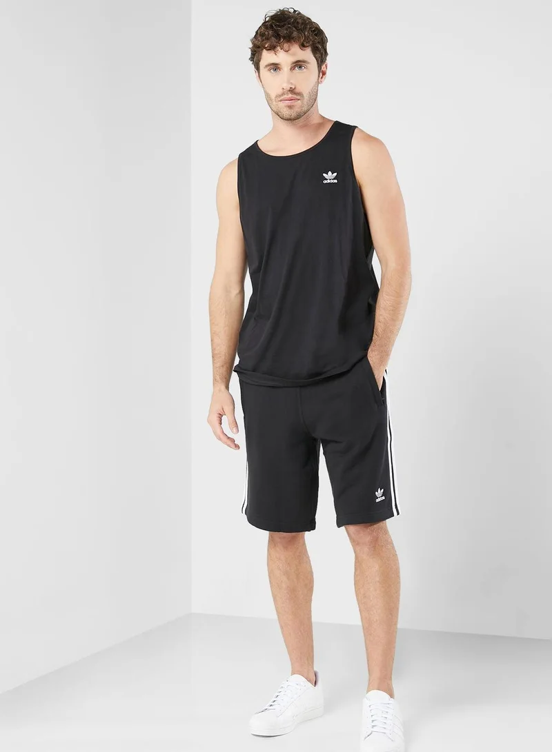 adidas شورت أوريجينالز رجالي أسود بثلاثة خطوط
