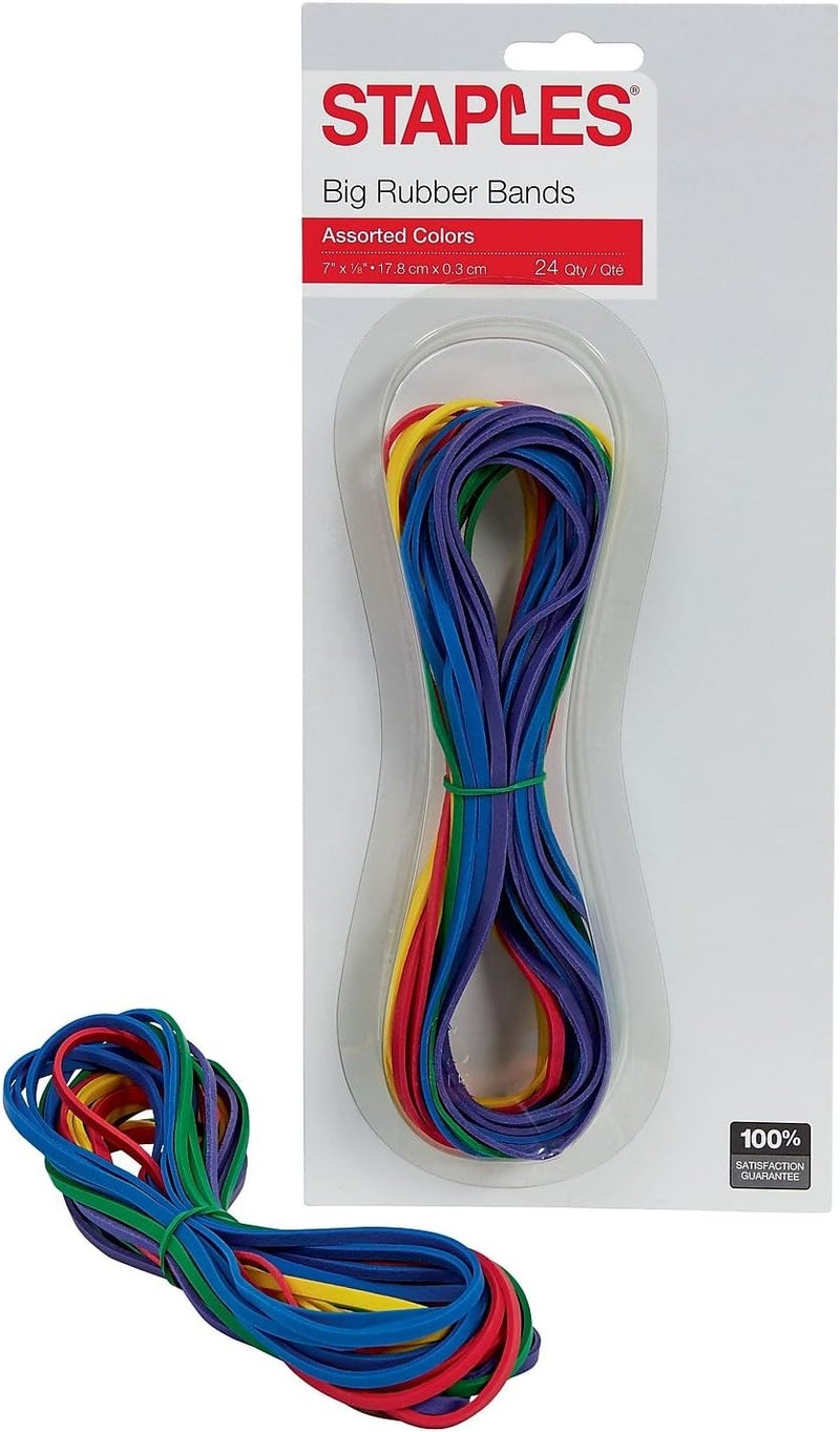 Staples Brand Large Rubber Bands 24 Pack - Image 2