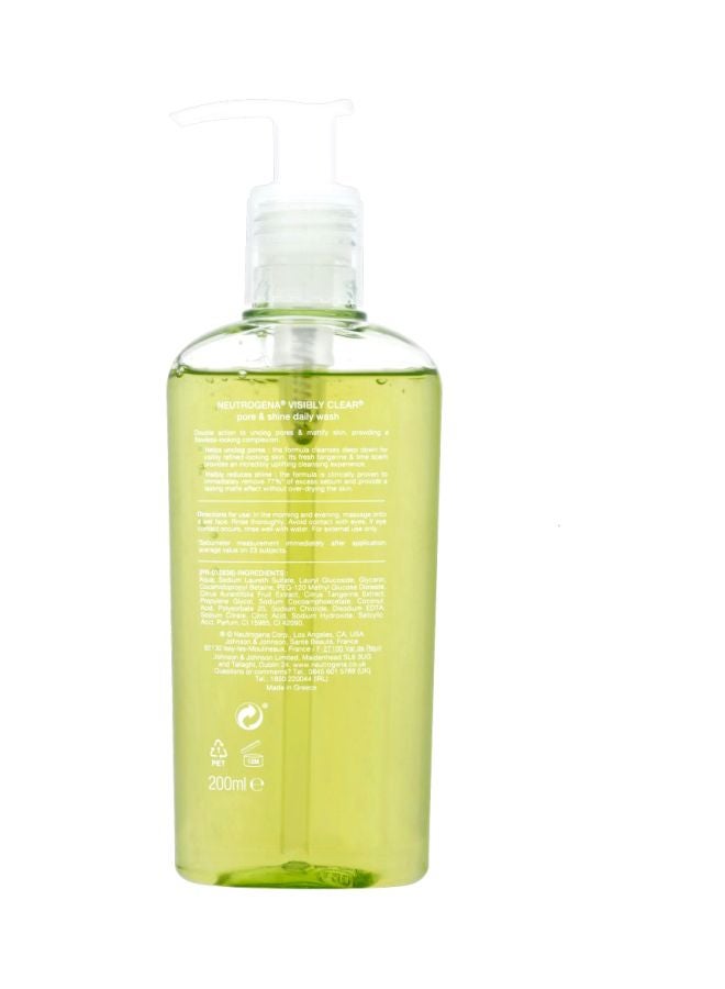 Neutrogena Visibly Clear Pore And Shine Daily Wash 200ml - Image 2