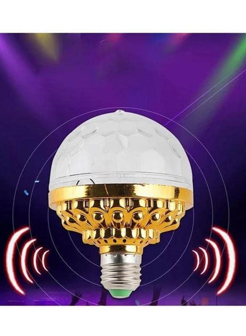 SYOSI Colorful Rotating Magic Ball Light,Colorful Disco Rotating Magic Ball Light Bulb with Sockets,Magic Ball RGB LED Stage Light for Home Room Dance Parties,Birthday, Holiday, Club, Bar, Disco - Image 3