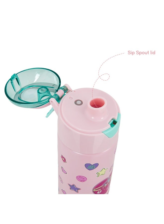 Eazy Kids Personalized - Insulated Stainless Steel Water Bottle w/Spray, Always Believe 640ml - Pink - Image 5