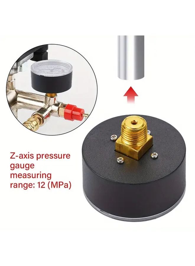 1 قطعة 0-180 رطل/بوصة مربعة 0-12 بار مقياس ضغط الهواء خيط 1/4 بوصة BSP لضاغط الهواء الهيدروليكي الهوائي - Image 5