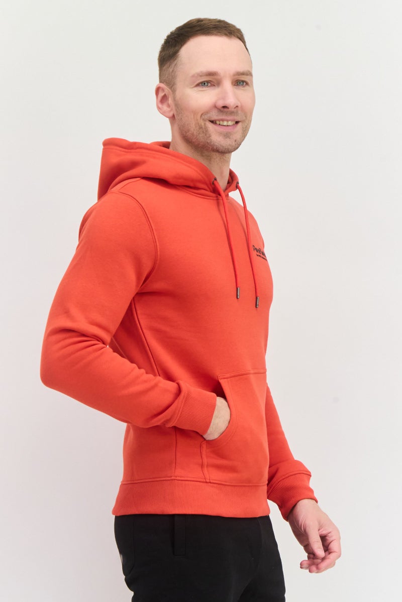 Penfield Men Hooded Long Sleeve Brand Logo Sweatshirt, Red - Image 2