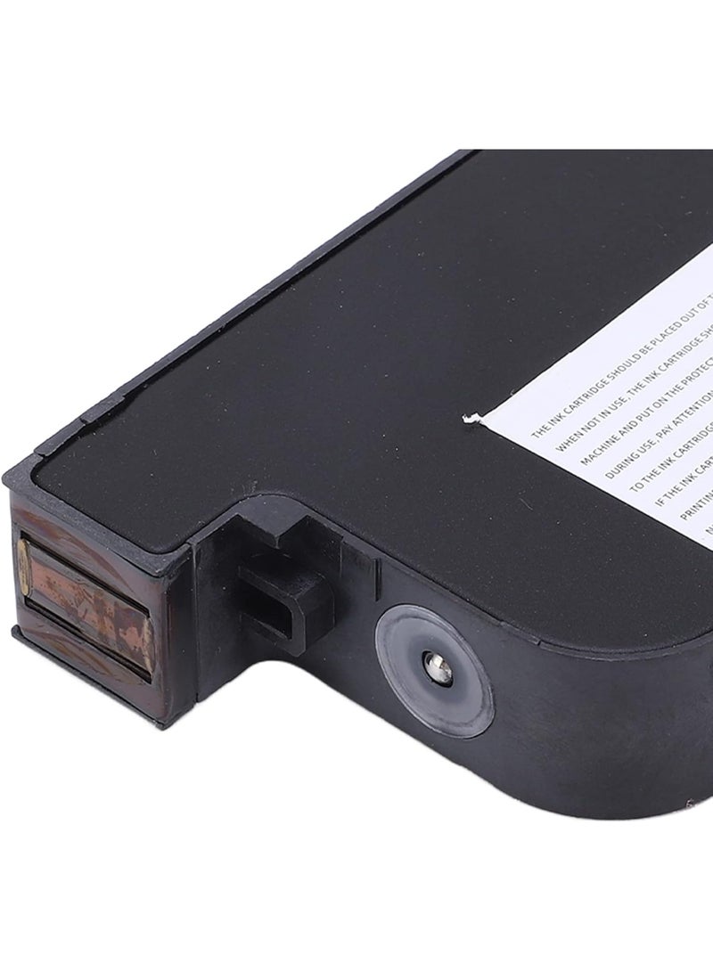Sorandy 42ML Original Printer Ink Cartridge, Handheld Portable Ink Cartridge Rapid Drying Inkjet Printer Cartridge Replacement 12.7mm for Handheld Inkjet Printer Coding Machine (Black) - Image 2