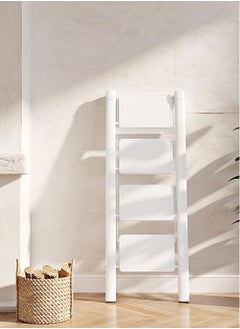 SUNRISE 4 Step Folding Step Stool,Steel Metal Step Stools Non-Slip Pedal,Small Portable Ladder Kitchen Lightweight Home Office Ladders  - Image 5