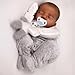 CHAREX Realistic Reborn Baby Dolls Black 18 Inch Real Life Baby Doll African American Real Baby Boy Lifelike Newborn Baby Doll Poseable Soft Body Gift Set with Accessories for Kids Aged 3 - Image 3