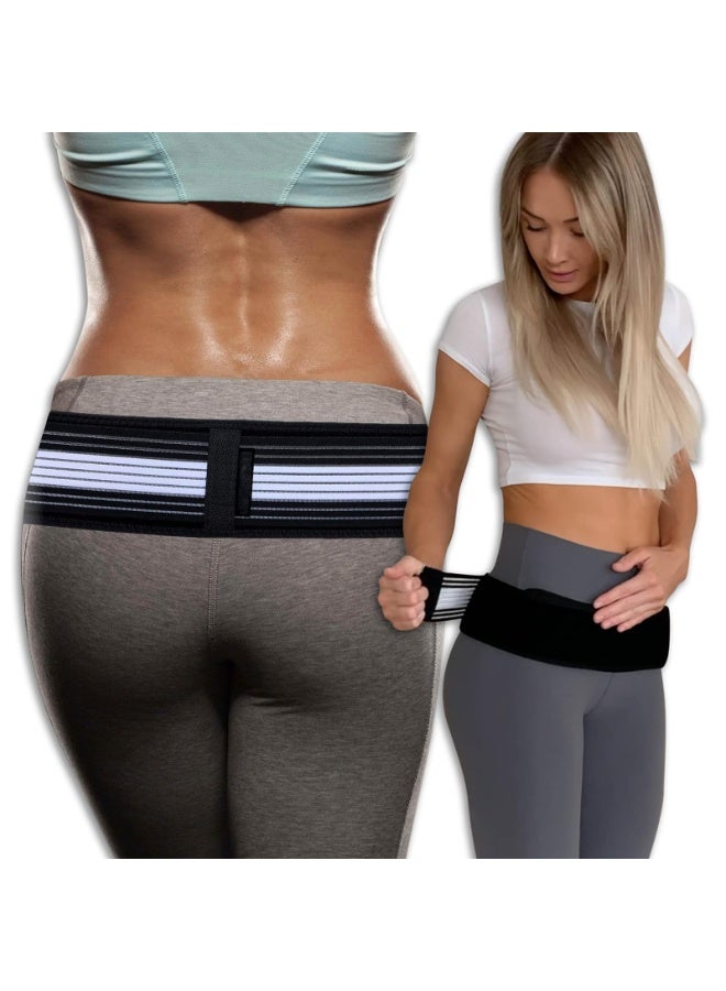 Bukela Hip Brace, Sacroiliac Joint Hip Belt, Lower Back Support Brace for Men Women, Pelvic Support Belt, Trochanter Belt, Adjustable Pelvic Support Belt for Sciatica Pelvis Lumbar Pain Relief - Image 2