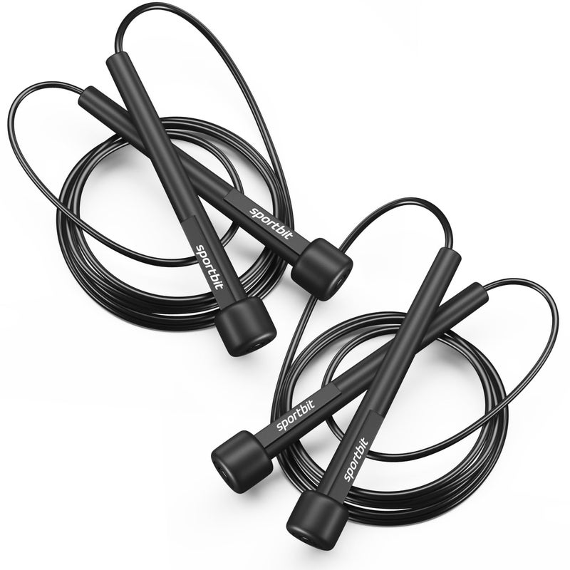SPORTBIT Adjustable Jump Rope for Fitness - Jumping Rope for Women, Men. Lightweight Skipping Rope for Workout, Boxing, Exercise. Speed Jump Rope for Adults - Image 1