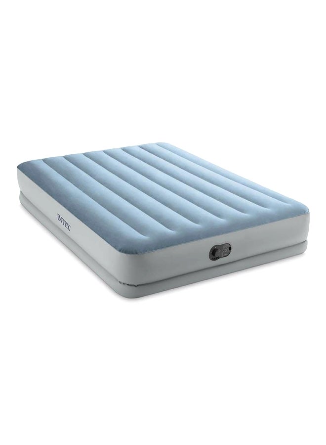 INTEX Queen Dura-Beam Raised Comfort Air Bed with FastFill USB Pump Blue and Grey 36 x 152 x 203 cm INT64159 - Image 1