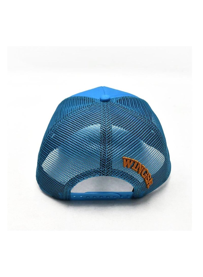 Fighter Gifts Navy Anchor Sky Blue Head Cap - Image 4