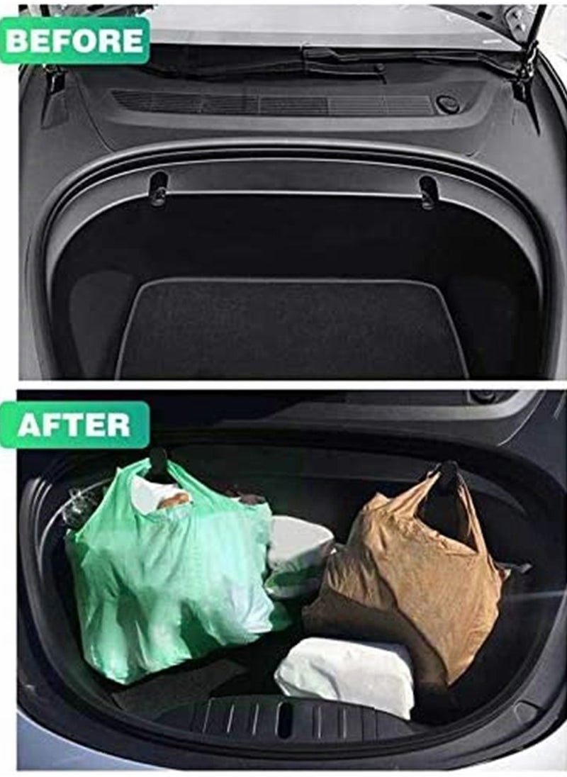 KASTWAVE - Car Front Trunk Hooks Accessories Front Hook Holding Clips Set Replacement with Hooks Clip Bolt Covers Front Trunk Bag Suit for Tesla Model 3 2 Pcs, Left And Right Hook - Image 1