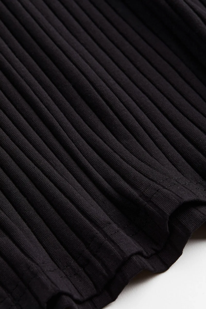 H&M Collared ribbed bodycon dress