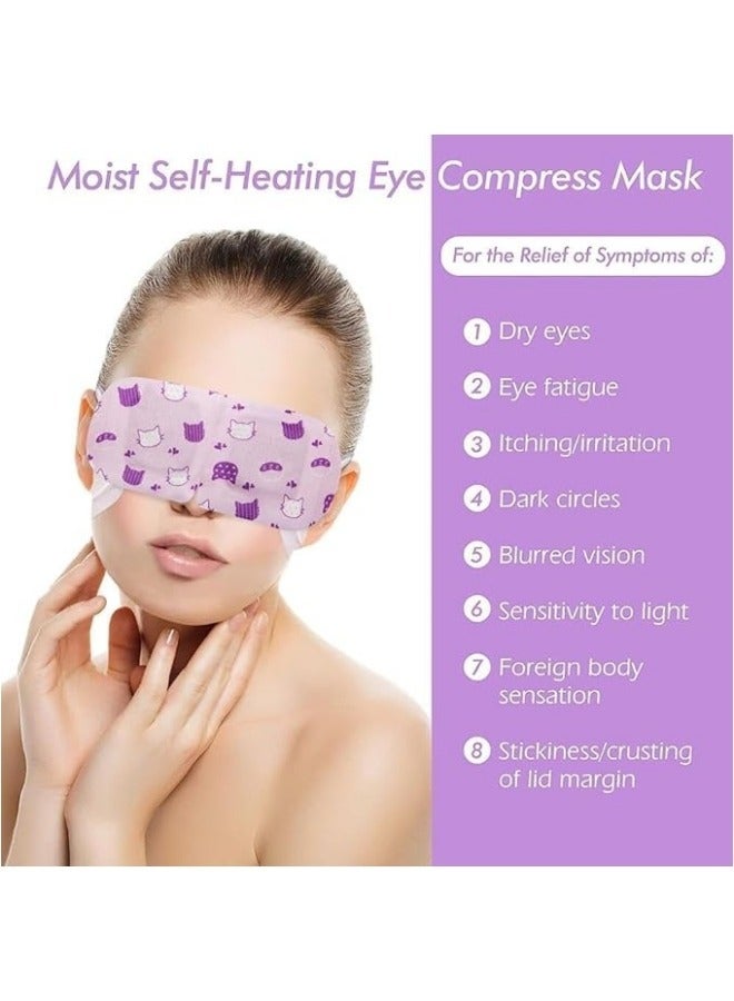 general 10 Pack Steam Eye Masks Self Heated Eye Mask for Dry Eyes,Disposable Warming Eye Masks for Heating Compress,Hot Sleep Eye Masks SPA Warm Eye Mask for Relief Dark Circles and Puffiness-Blueberry - Image 4