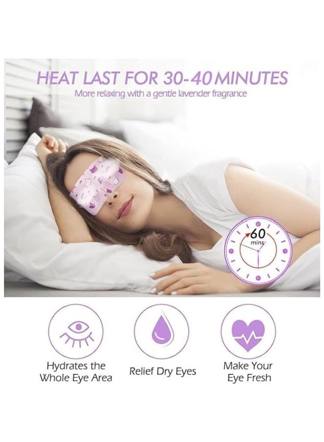 general 10 Pack Steam Eye Masks Self Heated Eye Mask for Dry Eyes,Disposable Warming Eye Masks for Heating Compress,Hot Sleep Eye Masks SPA Warm Eye Mask for Relief Dark Circles and Puffiness-Blueberry - Image 2