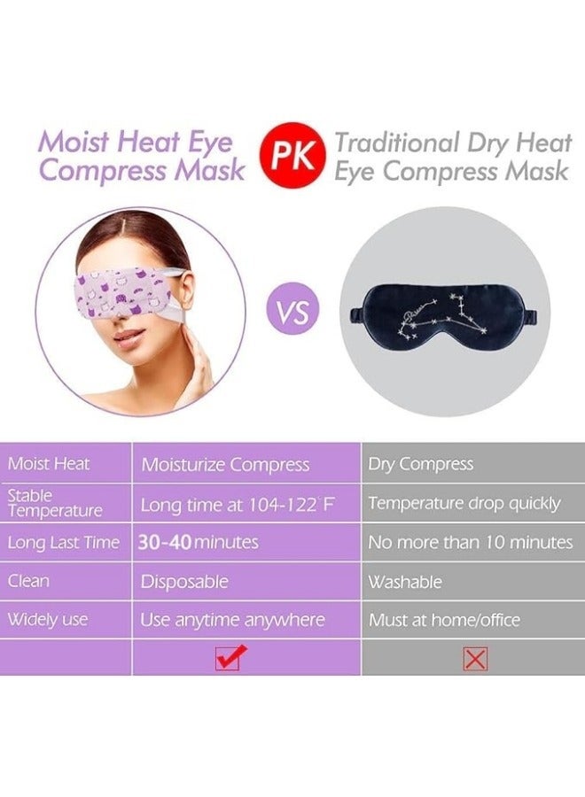 general 10 Pack Steam Eye Masks Self Heated Eye Mask for Dry Eyes,Disposable Warming Eye Masks for Heating Compress,Hot Sleep Eye Masks SPA Warm Eye Mask for Relief Dark Circles and Puffiness-Blueberry - Image 5