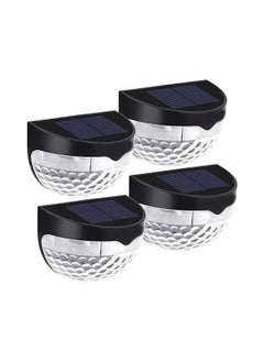 Y&D 4-Piece Solar Outdoor Garden Light Set Black/White  - Image 1