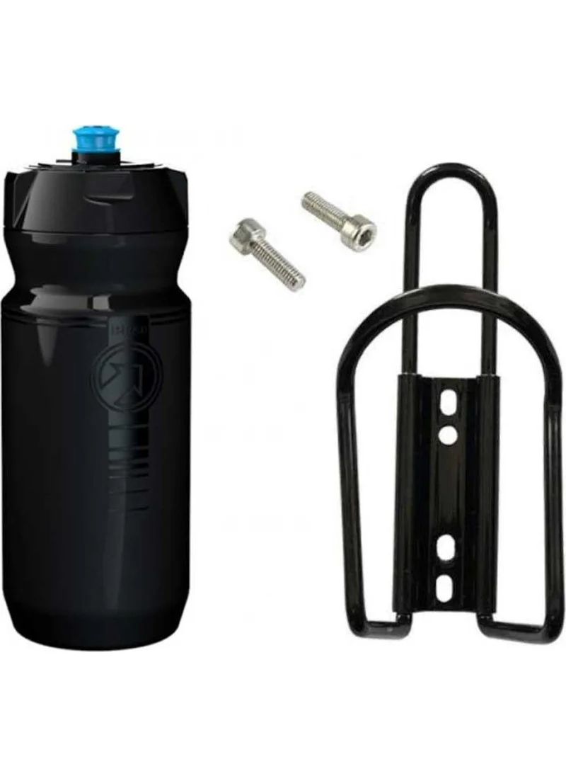 PRO Team 600 ml Black Water Bottle Set + Mounting Screw