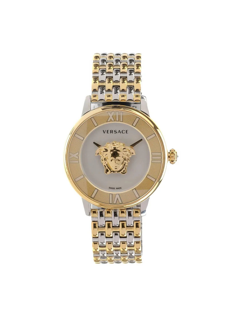 VERSACE La Medusa Quartz Silver Dial Two-Tone Watch