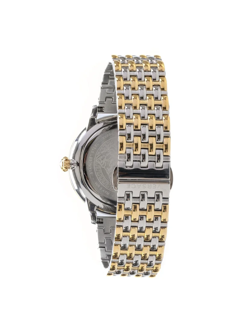 VERSACE La Medusa Quartz Silver Dial Two-Tone Watch