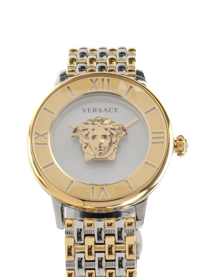 VERSACE La Medusa Quartz Silver Dial Two-Tone Watch