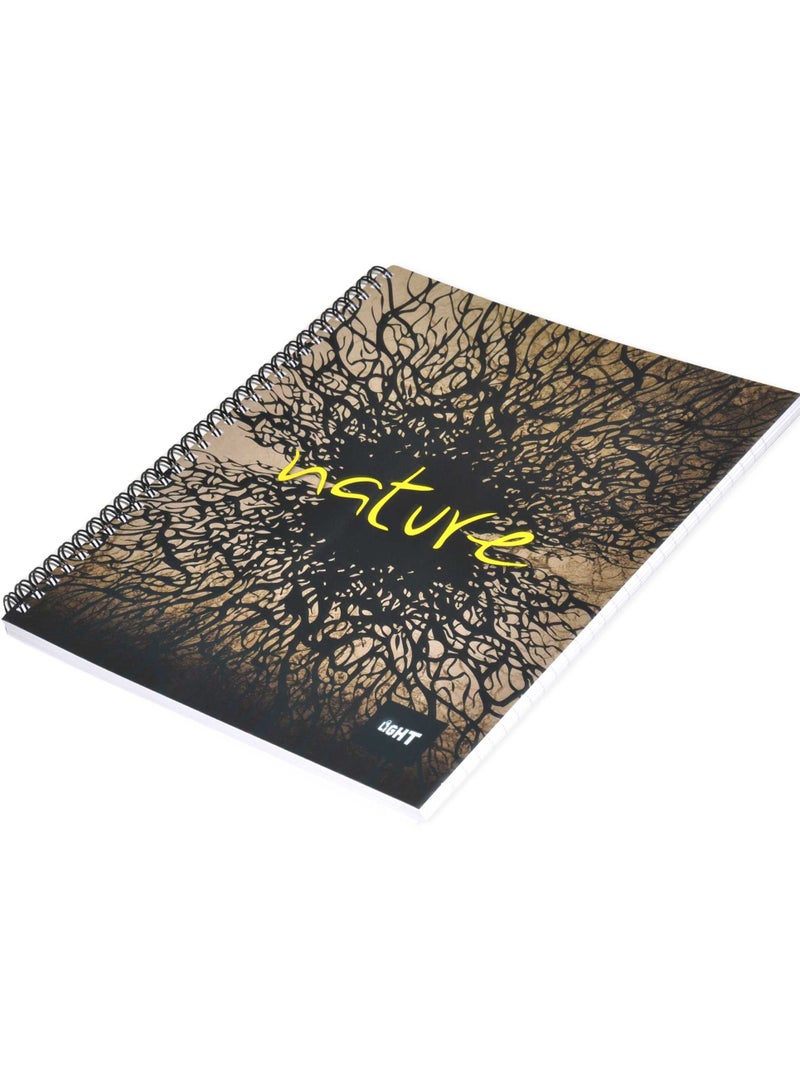 FIS LIGHT Pack of 10   Spiral Soft Cover Notebook, Single Line , 10X8 Inches (25.4 X 20.32 Cm) 100 Sheets -LINB1081602S - Image 4