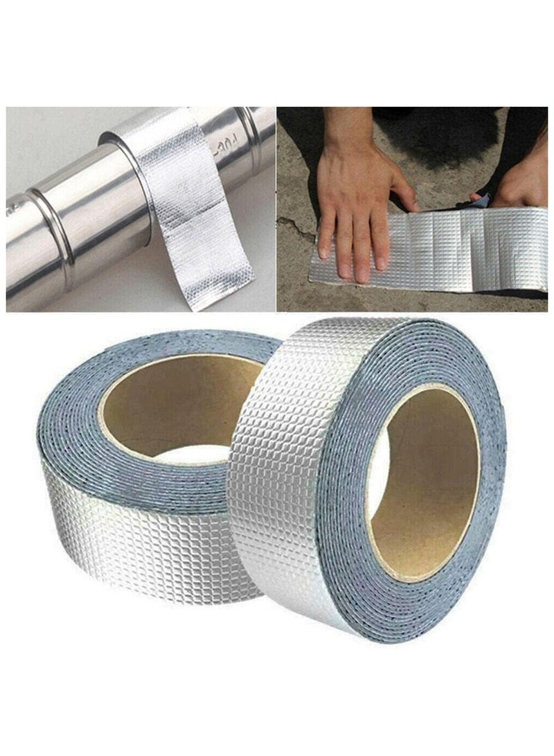 Waterproof Tape Aluminium Foil Tape Leakage Repair Waterproof Adhesive Tape Sealing Butyl Rubber Tape Be Suitable For Pipe Leakage Roof Water Tape  - Image 2