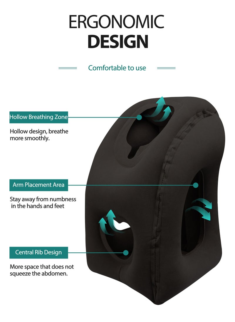 HomarKet Airplane inflatable travel pillow Inflatable neck pillow is used for sleeping to avoid neck and shoulder pain Support the head, neck and waist Suitable for aircraft, cars, buses and offices  - Image 4