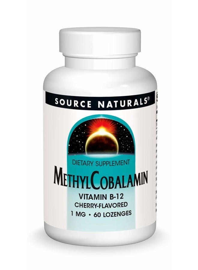 Source Naturals ب 12 60 قرص ميثيلكوبالامين - 60 حبة - Image 1