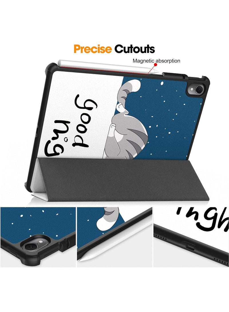 عام جديد حالة متوافق مع هواوي ماتي باد الهواء 11.5 بوصة 2023 اللوحي ، بو الجلود ثلاثي أضعاف حامل غطاء ل المفكرة الهواء 11.5 - Image 3